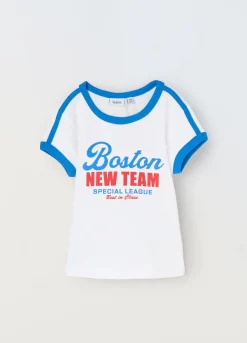 Blukids T-shirt in costina di puro cotone ragazza- T-shirt