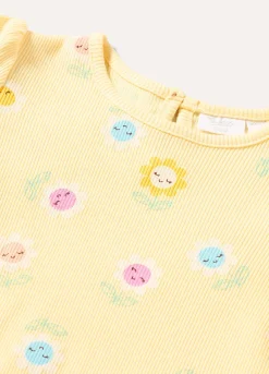 Blukids T-shirt in costina di puro cotone neonata- T-shirt