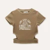 Blukids T-shirt in costina di viscosa stretch ragazza- T-shirt