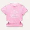 Blukids T-shirt in costina di viscosa stretch ragazza- T-shirt