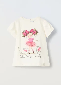 Blukids T-shirt in cotone stretch neonata- T-shirt