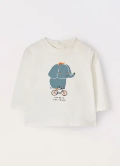Blukids T-shirt in cotone stretch neonato- T-shirt