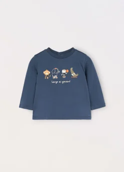 Blukids T-shirt in cotone stretch neonato- T-shirt