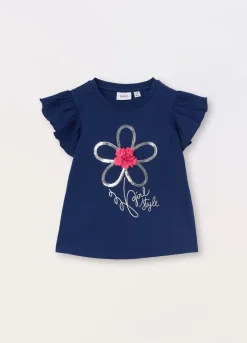 Blukids T-shirt in cotone stretch bambina- T-shirt