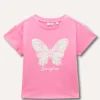 Blukids T-shirt in cotone stretch con stampa bambina- T-shirt