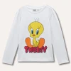 Blukids T-shirt in cotone stretch con stampa bambina- T-shirt