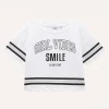 Blukids T-shirt in cotone stretch con stampa ragazza- T-shirt