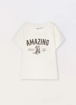 Blukids T-shirt in cotone stretch ragazza- T-shirt
