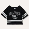 Blukids T-shirt in cotone stretch con stampa ragazza- T-shirt