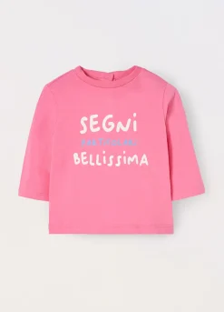 Blukids T-shirt in cotone stretch neonata- T-shirt