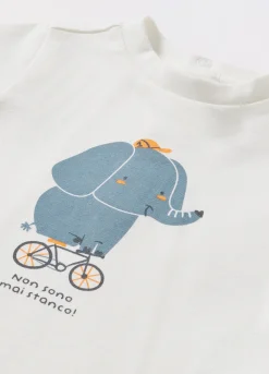 Blukids T-shirt in cotone stretch neonato- T-shirt