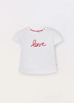 Blukids T-shirt in jersey di cotone stretch neonata- T-shirt