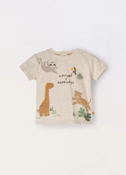 Blukids T-shirt in jersey di cotone stretch neonato- T-shirt