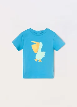 Blukids T-shirt in jersey di cotone stretch neonato- T-shirt