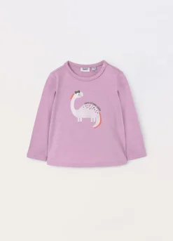 Blukids T-shirt in jersey di cotone stretch neonata- T-shirt