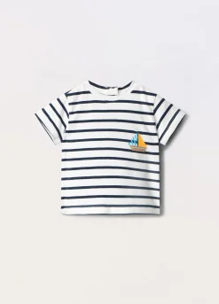 Blukids T-shirt in jersey di cotone stretch neonato- T-shirt