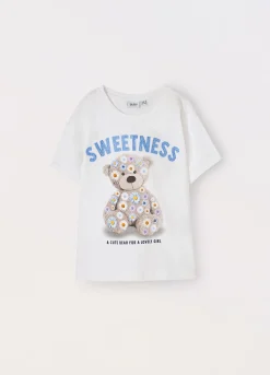 Blukids T-shirt in jersey di cotone stretch bambina- T-shirt