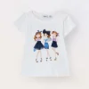Blukids T-shirt in jersey di cotone stretch bambina- T-shirt