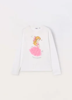 Blukids T-shirt in jersey di cotone stretch bambina- T-shirt