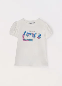 Blukids T-shirt in jersey di cotone stretch bambina- T-shirt