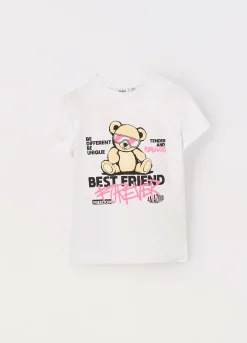 Blukids T-shirt in jersey di cotone stretch ragazza- T-shirt