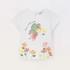 Blukids T-shirt in jersey di cotone stretch neonata- T-shirt