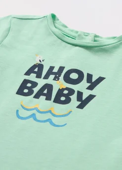 Blukids T-shirt in jersey di cotone stretch neonato- T-shirt