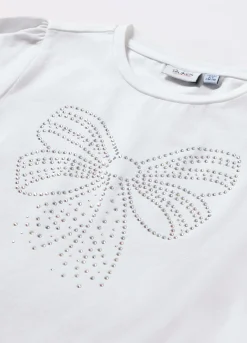 Blukids T-shirt in jersey di cotone stretch bambina- T-shirt