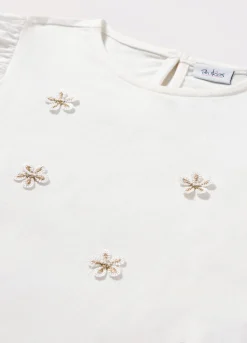 Blukids T-shirt in jersey di cotone stretch bambina- T-shirt