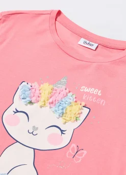 Blukids T-shirt in jersey di cotone stretch bambina- T-shirt