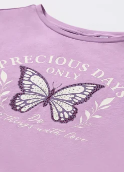 Blukids T-shirt in jersey di cotone stretch ragazza- T-shirt