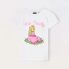 Blukids T-shirt in jersey di puro cotone bambina- T-shirt