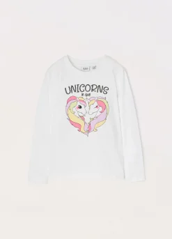 Blukids T-shirt in jersey di puro cotone bambina- T-shirt
