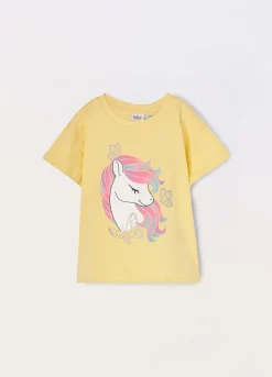 Blukids T-shirt in jersey di puro cotone bambina- T-shirt