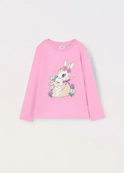 Blukids T-shirt in jersey di puro cotone bambina- T-shirt