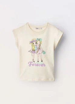 Blukids T-shirt in jersey di puro cotone bambina- T-shirt