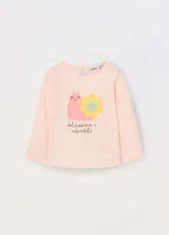 Blukids T-shirt in jersey di puro cotone neonata- T-shirt