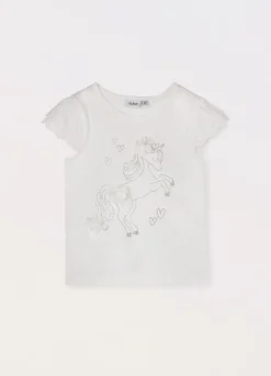 Blukids T-shirt in jersey di puro cotone bambina- T-shirt