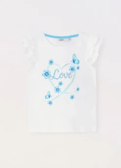Blukids T-shirt in jersey di puro cotone bambina- T-shirt