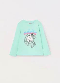 Blukids T-shirt in jersey di puro cotone bambina- T-shirt