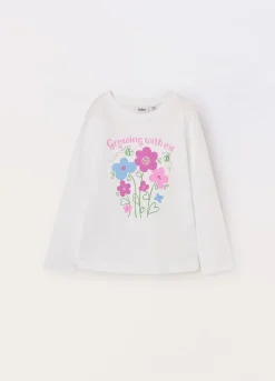 Blukids T-shirt in jersey di puro cotone bambina- T-shirt