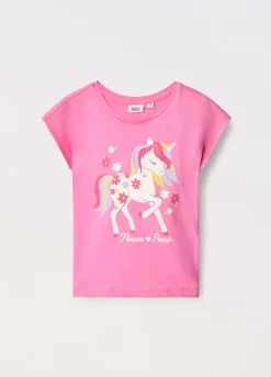 Blukids T-shirt in jersey di puro cotone bambina- T-shirt