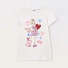 Blukids T-shirt in jersey di puro cotone bambina- T-shirt