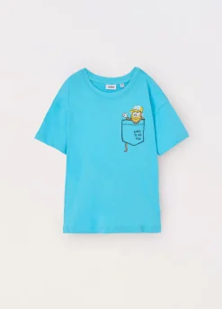 Blukids T-shirt in jersey di puro cotone bambino-Bambino T-shirt