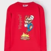 Blukids T-shirt in jersey di puro cotone bambino Super Mario-Bambino T-shirt