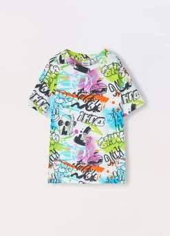 Blukids T-shirt in jersey di puro cotone bambino-Bambino T-shirt