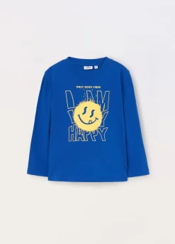 Blukids T-shirt in jersey di puro cotone bambino-Bambino T-shirt