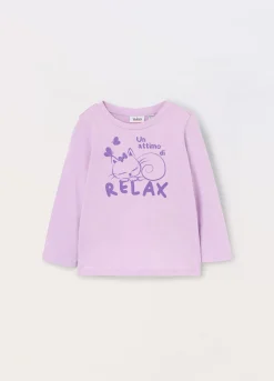 Blukids T-shirt in jersey di puro cotone neonata- T-shirt