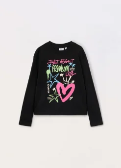 Blukids T-shirt in jersey di puro cotone ragazza- T-shirt
