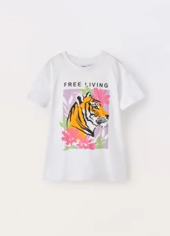 Blukids T-shirt in jersey di puro cotone ragazza- T-shirt